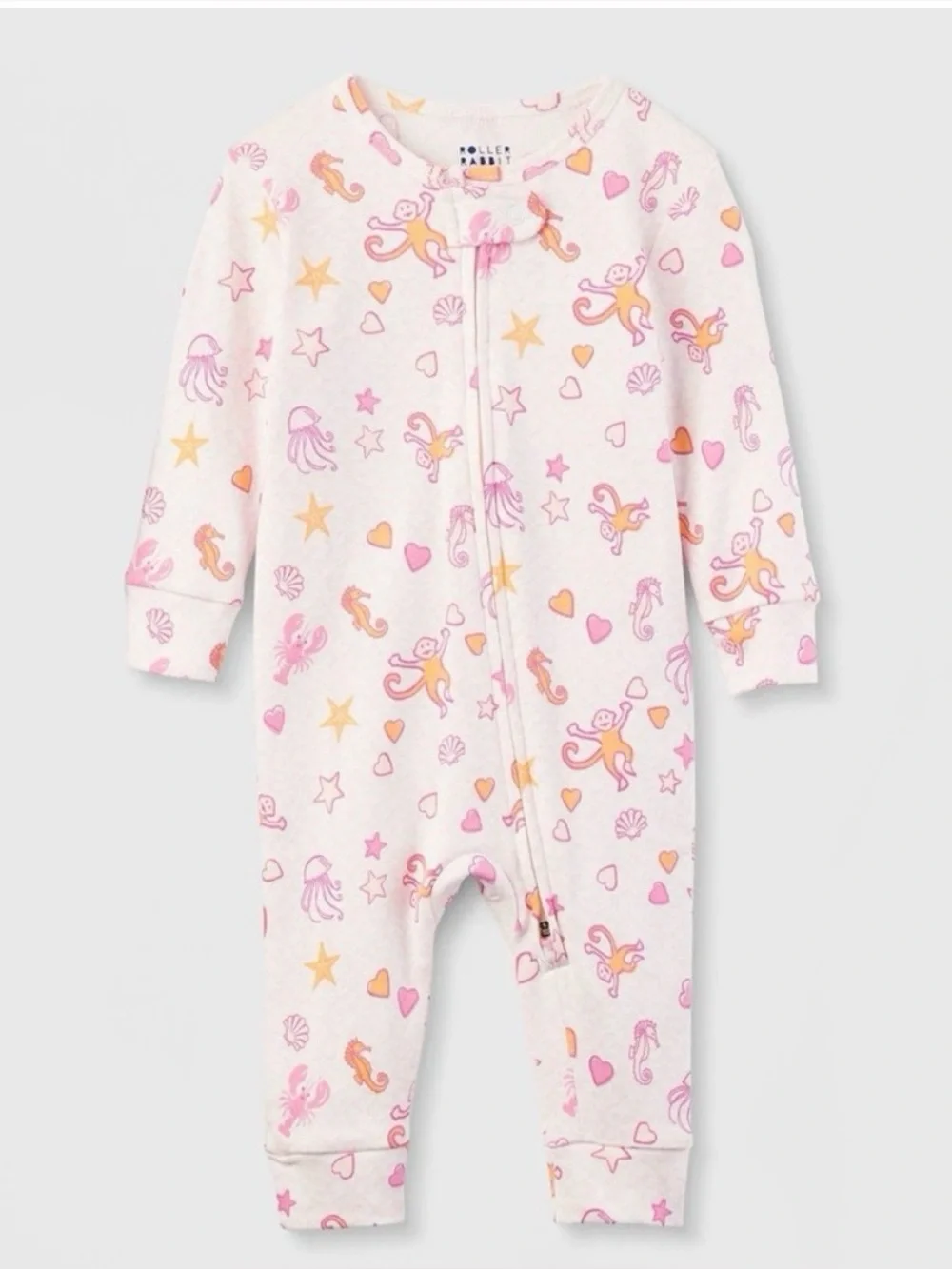 Roller Rabbit x Target Baby Sea Life Bodysuit, 6-9M - Pink NWT